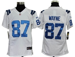 Nike youth's Jersey Indianapolis Colts 87 Reggie Wayne White Game